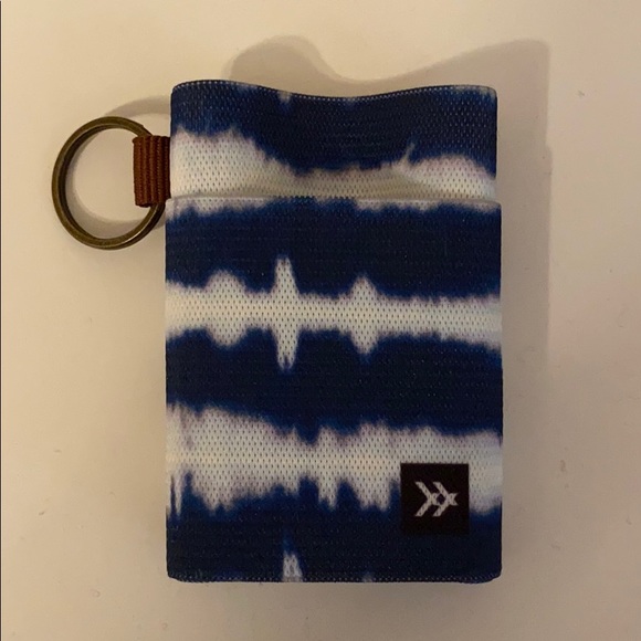 Thread Wallet Accessories - Tie-dye thread wallet card holder